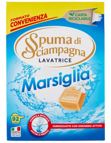 Spuma Di Sciampagna Detersivo Lavatrice In Polvere - Fusto 4140g - Marsiglia